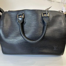 Louis Vuitton Epi Speedy 25 Black Handbag #QYA30O