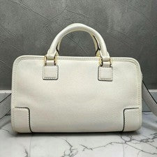 Loewe Amazona 23 Leather 2-Way Handbag, Ivory #QY4XLX