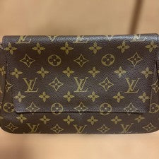 LOUIS VUITTON Monogram Mini Looping Handbag Brown Monogram Canvas #QYF8HA