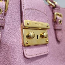 Good condition☆miu miu☆Miu Miu☆2way pink shoulder bag