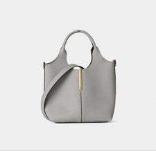 TOD’S Micro 2-way Shoulder Bag, Black/Gray #QY4ALH
