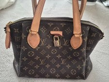 LOUIS VUITTON Monogram Handbag Brown Monogram Canvas #QY08MP