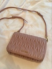 Final price miumiu Miu Miu Matelasse shoulder bag pink beige
