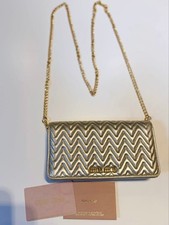 MIU MIU Matelasse shoulder bag gold