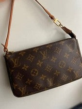 LOUIS VUITTON Pochette Accessoires Monogram Clutch Shoulder Bag Official #QY3OGK