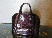 LOUIS VUITTON Monogram Vernis Alma PM handbag #QY1XZZ
