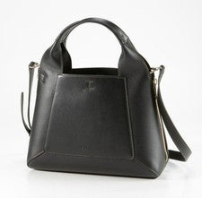 FURLA GILDA M 2-Way Handbag Black Leather Strap #QYDBY0