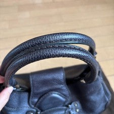 Tod's Pebble Leather Handbag, Navy #QYF80J
