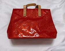 LOUIS VUITTON LOUIS VUITTON Vernis Lead PM Red, Patent Leather #QYBLRT