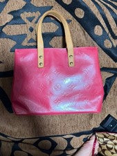 Louis Vuitton Pink Leather Tote Bag #QYE5XH