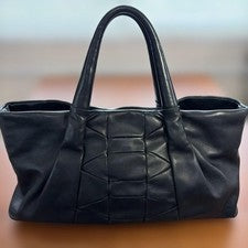 Ferragamo Nappa Calfskin Bag 45cm Black #QYGQXV