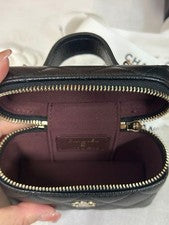 CHANEL Chime Mini Bag in Caviar Skin Black #QY0P37