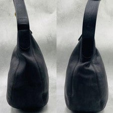 COACH Old Coach One-Shoulder Bag, Black Leather, 4161, 】 #QYELC5