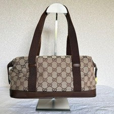 Gucci handbag, GG canvas, brown. #QYDAJL