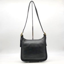 Old Coach Shoulder Bag Matthew Healy Leather Black #QY90GV