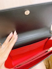 CHRISTIAN LOUBOUTIN Clutch Shoulder Bag Black Women #QY12PN