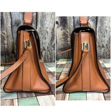 Valextra Iside 2-Way Handbag, Brown Leather #QY6W2R