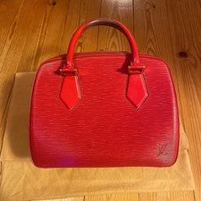LOUIS VUITTON Epi Leather Red Handbag Dustbag Authentic Boutique Buy #QY7IJU