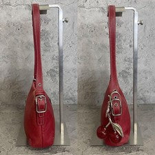 Old Coach Leather Red Accessory Pouch #QY3NXT
