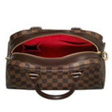 LOUIS VUITTON Damier Duomo handbag with padlock and key #QY3P0R