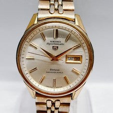 Seiko 5 Sportsmatic Deluxe 7619-9000 Gold 00s #QY4Q4L