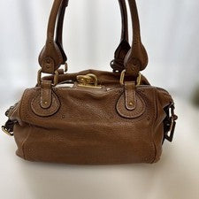 CHLOE Chlo? Paddington Lockable Handbag Brown #QYIWG3