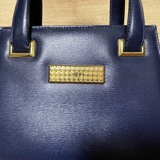 Classic Christian Dior handbag, navy #QYI135