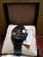 Full black IP coating, high-performance central chronograph equipped men #PF90XV
