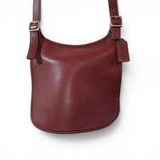 Old Coach Shoulder Bag, Flap, Red Leather #QYGQJC