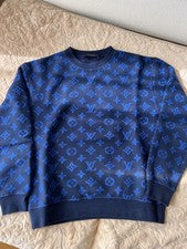 Louis Vuitton Navy Monogram Sweatshirt Wool Blend Pre-Owned