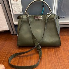 FENDI Peekaboo handbag, olive green #QY1QTX