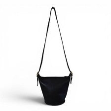 Old Coach Leather Shoulder Bag, Black, Y2K Black #QY43BM