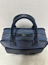 LOEWE Cruz 2-Way Handbag/Shoulder Bag Blue Leather #QY8DZL