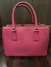PRADA Saffiano 2-way Handbag Pink #QYBTKQ