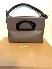 CHRISTIAN LOUBOUTIN 3-way bag Passage Messenger, Gray, Patent Leather #QY8KOD