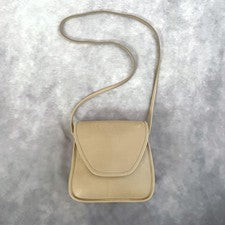 OLD COACH shoulder bag beige leather y2k #QYGXTA