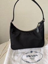 Prada Re-Edition 2005 Re-Nylon Mini Bag, Black #QYDI69