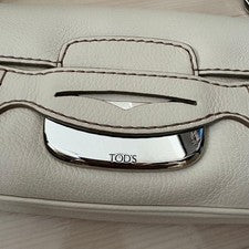 TOD'S White Leather Handbag #QYHLN9