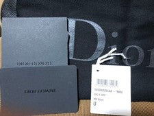DIOR HOMME Leather Backpack Black New Unused #QY9NCT