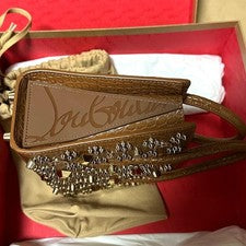 CHRISTIAN LOUBOUTIN Paloma mini Brown Croco-embossed Leather #QY4XKR