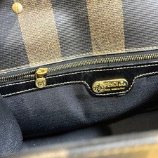 FENDI Pecan Pattern Kelly Line Handbag #QYETRG