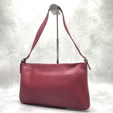 COACH Old Coach Shoulder Bag, Leather, Red, Made in USA y2k #QYGAS1