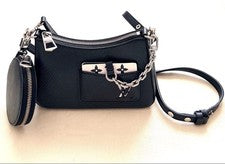 LOUIS VUITTON Malerini Mini Black Epi Grain Cowhide Leather 19x13.5x6.5c #QY9WZJ