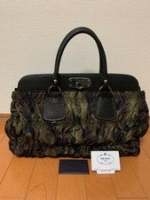 PRADA camouflage pattern Leather Women #QYAJ5X