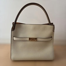 TORY BURCH Lee Radziwill Double Bag (Handbag/Shoulder Bag, 2-way) Beige #QY31SB