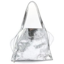 CHRISTIAN LOUBOUTIN Le54 leather tote bag, metallic leather tote bag, si #QYJAGV