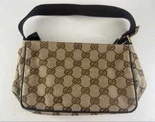 GUCCI GG Canvas Handbag Shoulder Bag #QYH6O5