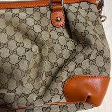 GUCCI GG Canvas 2-way Handbag #QY3OS2