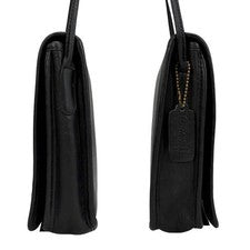 OLD COACH sholder bag leather blach #QYGQ1I