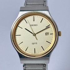 Seiko Spirit Classic Watch Wave Dial #QY42WH